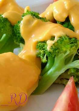 Brokoli Kentang Saus Keju