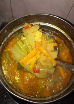 Sayur lodeh labu siam mix wortel dan buncis