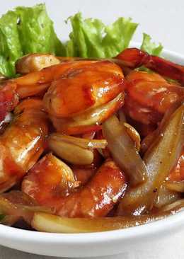 Udang Goreng Saos Tiram