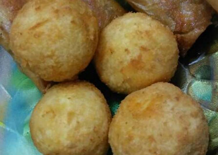 resep Bola singkong keju