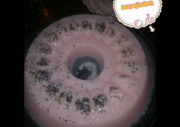 resep masakan ??Strawberry puding chia seed