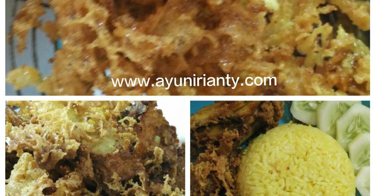 Resep Ayam kampung ungkep goreng kremes ala Ayuni Rianty Batto