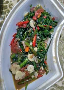 Tumis kangkung terasi saos tiram