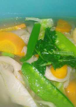 Sop ayam jamur tiram