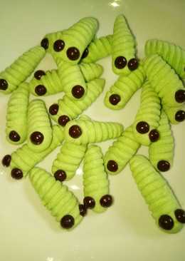 Caterpilar Cookies kue ulat simple