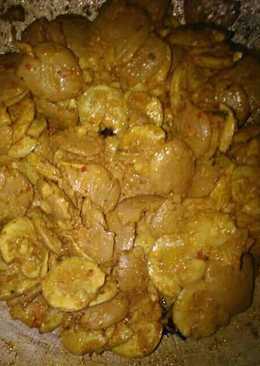 Tumis jengkol bumbu kuning