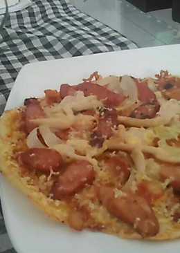 Pizza teflon kulit crispy dan tipis
