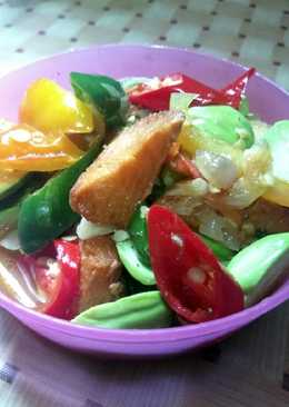 Ikan asin tumis pete