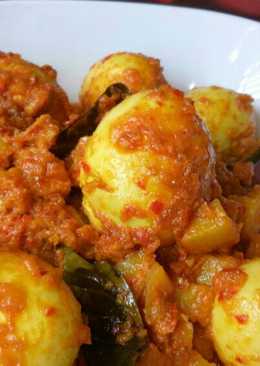 Sambal goreng kentang dan telur mudah,enyakk ala anoy