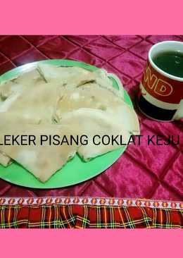 Kue leker pisang coklat keju