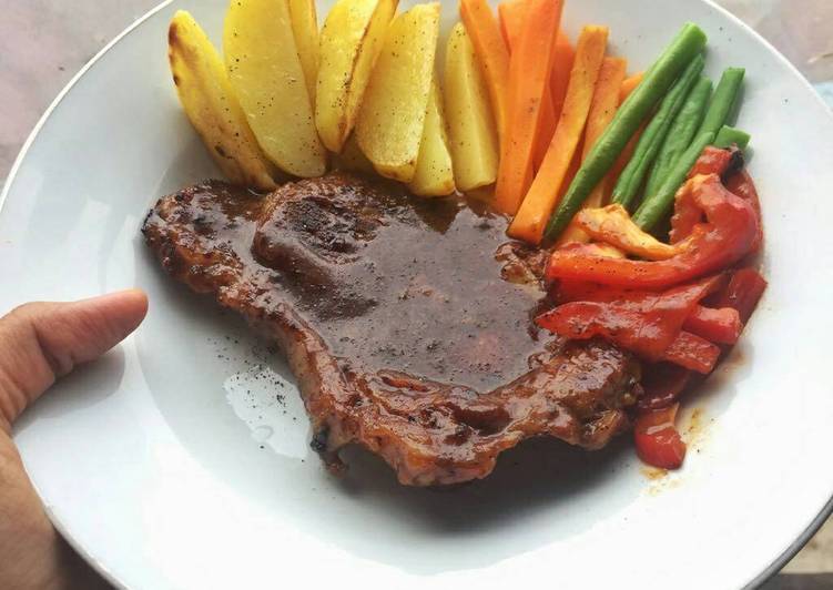 Resep Steak Daging Sapi Lada Hitam Dari Shiela Rizqia