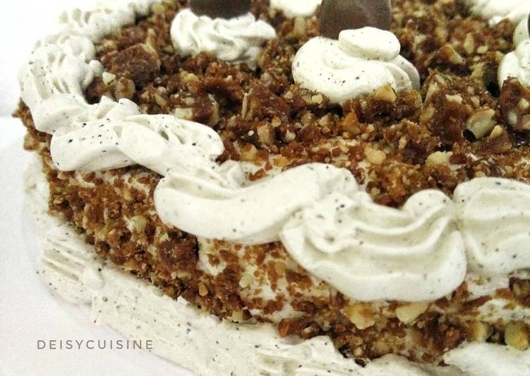 resep lengkap untuk Mocca Nougat Cake