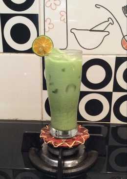 Green tea latte ala rumahan 