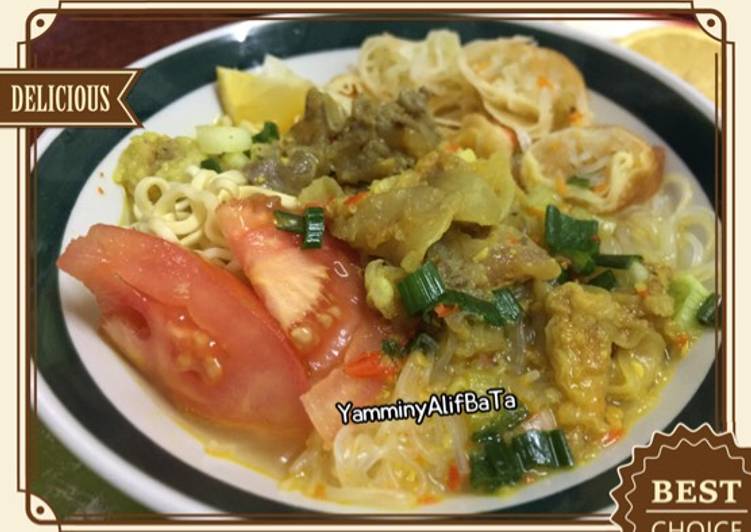 resep lengkap untuk Soto Kikil Mie Bogor (#pr2_soto)