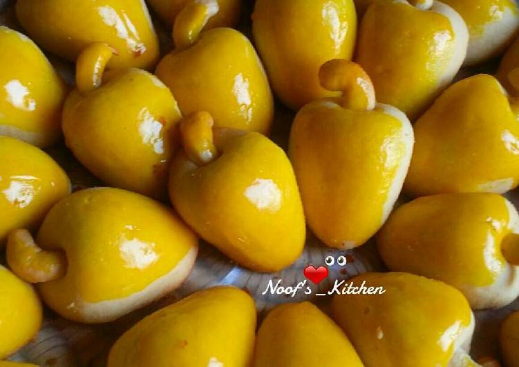 Resep Nastar Kinclong bentuk jambu mede Kiriman dari Noof's Kitchen