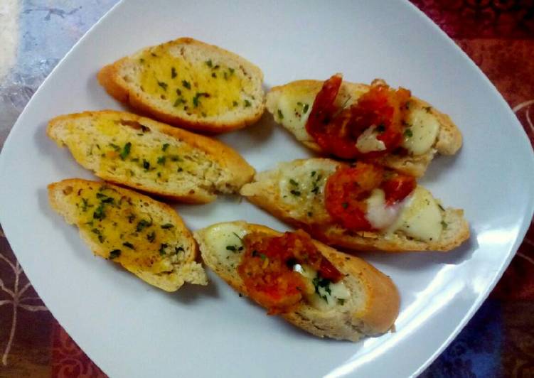 gambar untuk resep Bruschetta and Garlic Bread