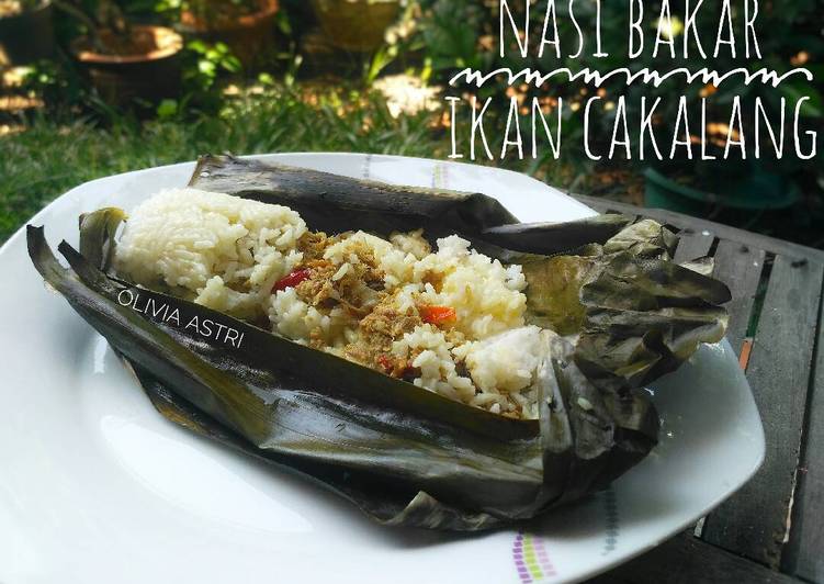 gambar untuk cara membuat Nasi Bakar Ikan Cakalang #pr_masakanbungkusdaun