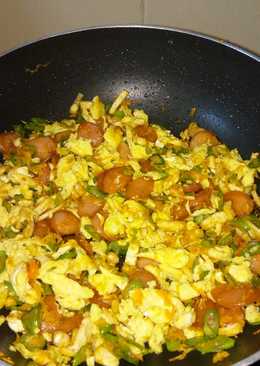 Orak Arik sayur,telor,sosis