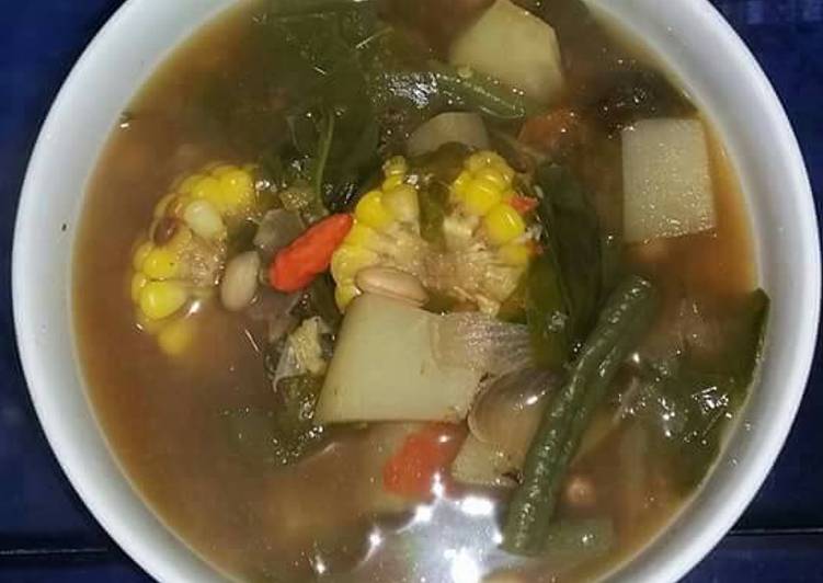 bahan dan cara membuat Sayur asem super pedas