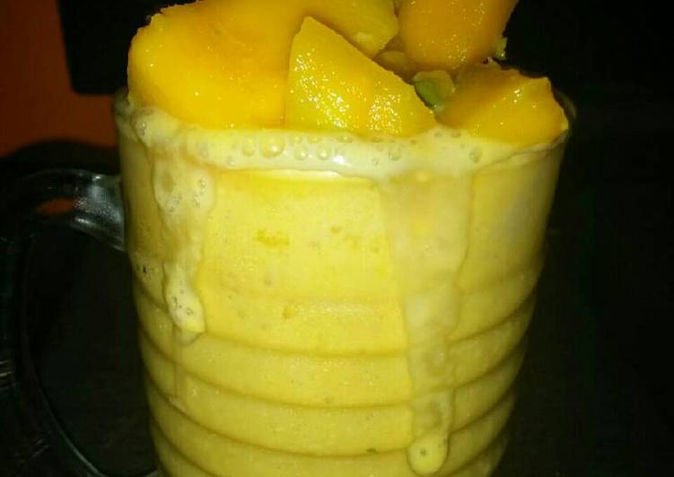bahan dan cara membuat King mango mocca (minuman mangga mokacino)