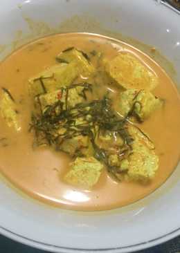 Gulai telur-tahu kukus