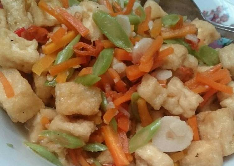 resep masakan Tumis Wortel Buncis dan Tahu