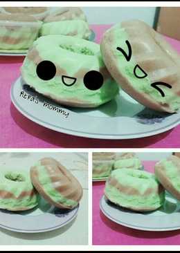 Bolu kukus coklat pandan