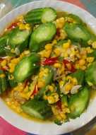 Tumis okra jagung manis