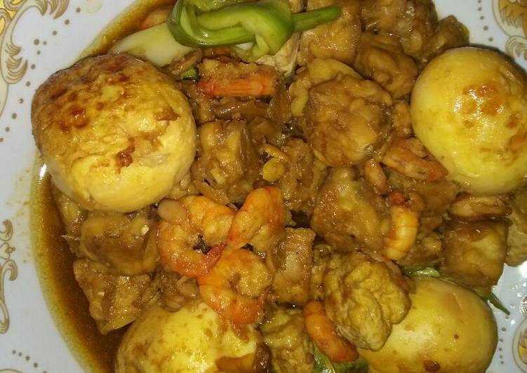 resep lengkap untuk Udang Tumis Tauco