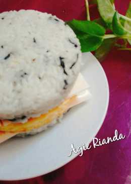 Burger nasi (bekal k kantor)