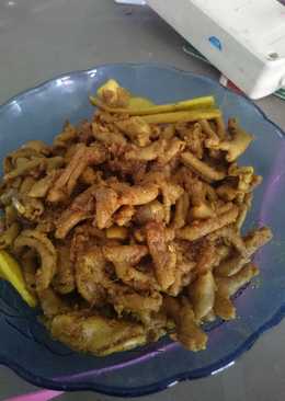 Usus ayam goreng bumbu kuning