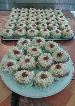 Cupcake keju pandan