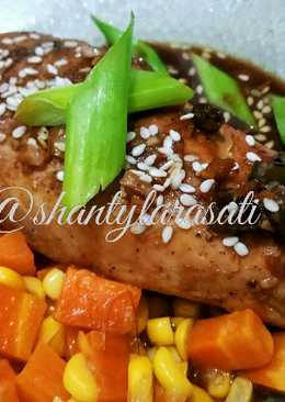 Negimaki Chicken Breast (Ayam Wijen Daun Bawang)