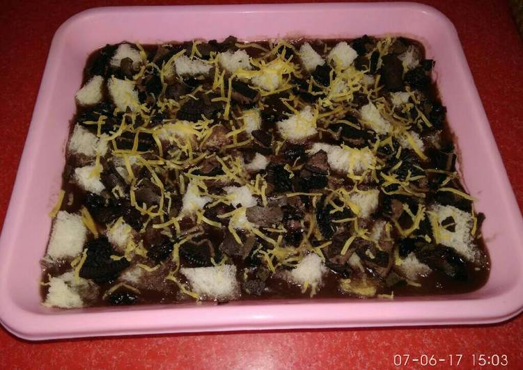 Resep Puding Choco Bread with cheese oreo Karya EmyJs