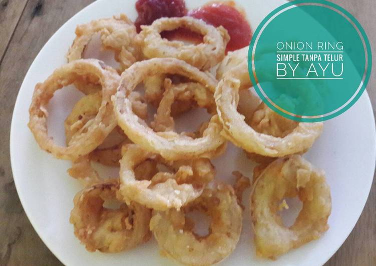 gambar untuk cara membuat Onion Ring Simple Enak Tanpa Telor