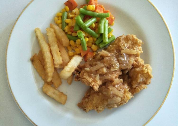 gambar untuk resep makanan Crispy Chicken Steak