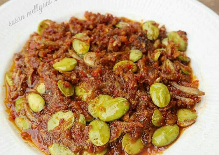 resep lengkap untuk Sambal teri pete