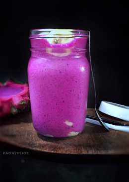 Dragon fruit and banana smoothie (#pr_smoothie/jus)