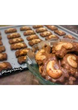 Choco Cashew Cookies / Kukis Kacang Mete