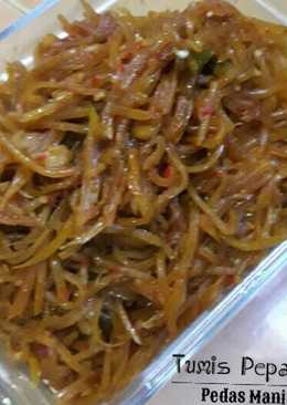 Tumis Pepaya Muda Pedas Manis