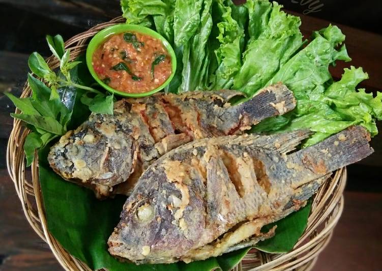 resep lengkap untuk IKAN MUJAIR GORENG Krispi