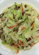 Tumis sayur kubis & jamur kuping, menu sederhana