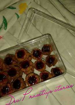 4 Flavors Thumbprint Fermented Soybean Cookies with Dragonfruit Jam â€¢ Kukis Tempe 4 Rasa dengan Selai Buah Naga