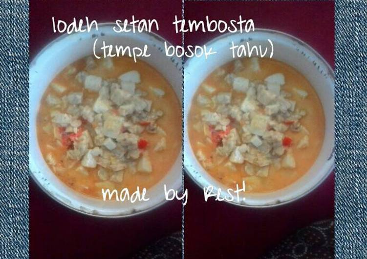 Resep Lodeh Setan Tembosta (tempe bosok tahu) - Restea