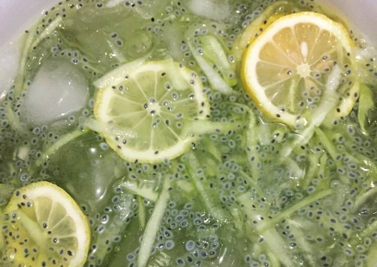 gambar untuk resep makanan Es Timun mix lemon & selasih