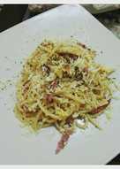 Fettucini Carbonara Smoke Beef