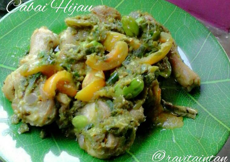 resep makanan Ayam goreng sambel ijo