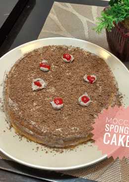 Sponge cake mocca