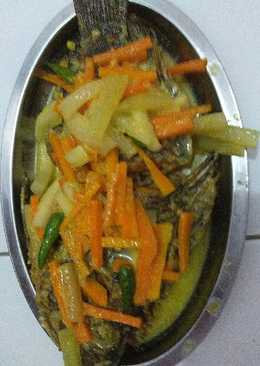 Acar kuning ikan nila#kitaberbagi