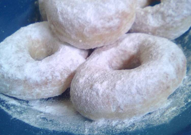 resep lengkap untuk Donat kentang salju empyukk